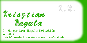 krisztian magula business card